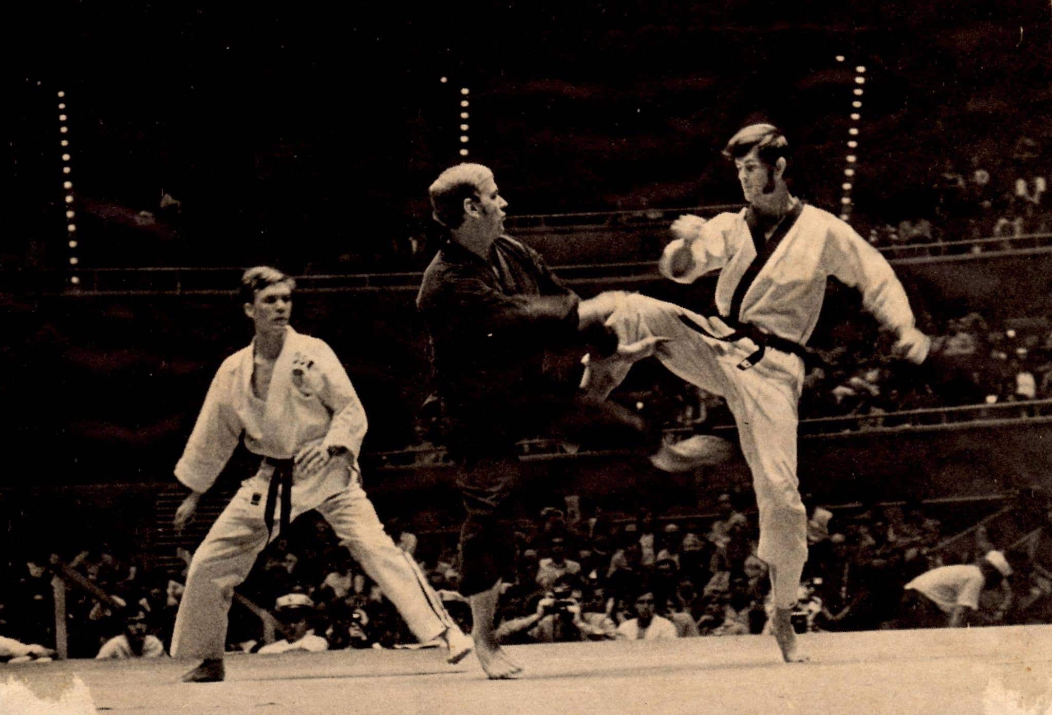 Found of National Karate Jim Butin Competing